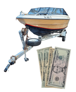 Day 10 - Boat & Trailer & $55 Cash